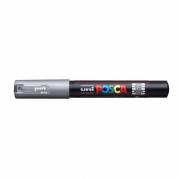 Paintmarker, Uni Posca, PC-1M, 0,7MM Rund spids, silver, permanent