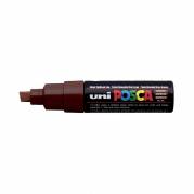 Paintmarker, Uni Posca, PC-8K, 8MM Rund spids, brun, permanent