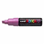 Paintmarker, Uni Posca, PC-8K, 8MM Rund spids, pink, permanent