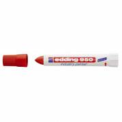 Marker, Edding, 950, 10MM, Rund spids r&oslash;d, permanent