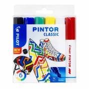 Marker, Pilot Pintor, mellem, 1,4MM Rund spids, assorteret, 517412 pakke a 6 stk