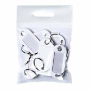 N&oslash;gleskilte, BNT, 50x23 etiketm&aring;l (LxB): 30x15mm, plastik, hvid