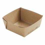 Salatbowle, Duni 510 ml 113x113x50mm Pap, brun, karton a 300 stk