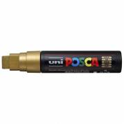 Paintmarker, Uni Posca, PC-17K, 15MM Rund spids, guld, permanent