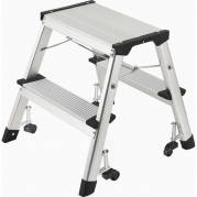 Trappestige, Twinco Twin, 2 trin mini aluminium/gr&aring;