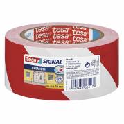 Markeringstape, TESA, 50 mm x 66.00 m samlet tykkelse 65 &micro;m kernediameter: 76 mm, Rulle, PP Naturgummi, R&Oslash;D HVID, kasse a 6 ruller palle a 1440 ruller
