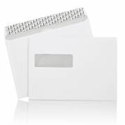 Mailman, langsiden &aring;ben, hvid Permanent (DP 37), peel&seel pakke a 500 stk palle a 72 kartoner, 10198