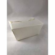 Nudelbakke, Medium 700 ml,109x89x65mm Pap, hvid, For noodles, pakke a 50 stk F&oslash;devaregodkendt