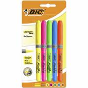 Tekstmarker, Bic, 1,6MM, assorteret 824758, s&aelig;t med 5 dele