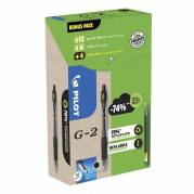 Gelpen, Pilot G2, 0,32MM, sort, 556176 s&aelig;t af 12 stk