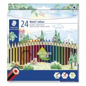 Farveblyant, Staedtler Noris, Spids assorteret, 185 C24, s&aelig;t af 24 stk