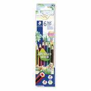 Farveblyant, Staedtler Noris, Spids assorteret, 185 C6, s&aelig;t af 6 stk