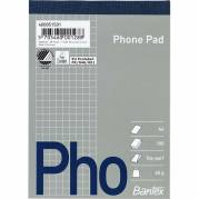Telefonblok, Bantex, Kvadreret, A6, hvid 105x148mm, 60g/m2
