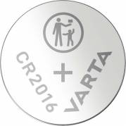 Knapcellebatteri, Varta, CR2016 pakke a 2 stk