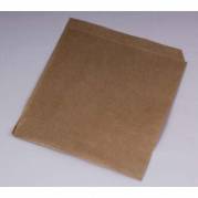 Burgerlomme, 150 x 180 mm, flat bag Papir + PE, brun, pakke a 1000 stk palle a 126 pakker, palle a 126 kartoner F&oslash;devaregodkendt