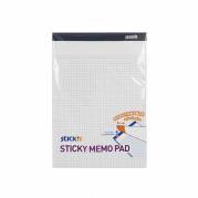 Noteblok, BNT Stick&acute;n, Sticky memo, gul 178x254mm, kvadreret