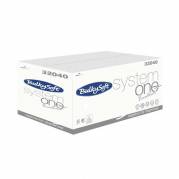 Servietter til dispenser, BulkySoft Excellence, 2-fold System One Excellent 2 lag, hvid 160mmx210mm, karton a 4000 stk