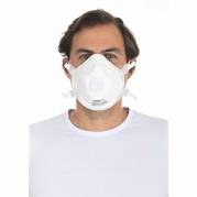 Masker/respirator, FFP3 with valvo Non-woven, hvid, pakke a 10 stk