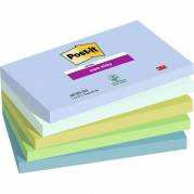 Notes, Post-it, Super sticky, assorteret 127x76mm, pakke a 5 stk
