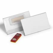Kongresm&aelig;rker, Durable, Place & Hold 40x75, med magnet, transparent pakke a 25 stk