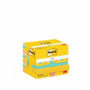 Notes, Post-it, assorteret, 51x38mm pakke a 12 stk, 100% PEFC Certified