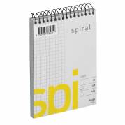 Spiralblok, Bantex, Squared, A6, hvid 105x148mm