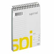 Spiralblok, Bantex, Light Spiral, A6 hvid, 105x148mm