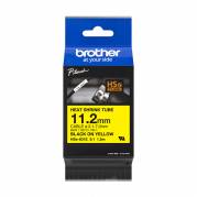 Labeltape, Brother, HSE631E 11.20mmx1.50m sort/gul