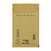 Boblepose, 12/B, 140 x 225 mm indre dim: 215 x 120 mm, Kort side &aring;ben peel&seel, Skr&aelig;l og forsegl, brun v&aelig;gt: 0.018 kg, pakke a 200 stk palle 24 pakker, FSC Mix Credit