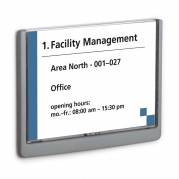 Skilt, Durable Click Sign A5 210x148,5mm, grafit