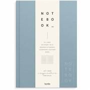 Notesbog, Mayland Deluxe, A5, bl&aring;, 148 x210mm, 100g/m2, FSC Mix Credit