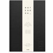 Notesbog, Mayland Deluxe, A4, sort, 210 x297mm, 100g/m2, FSC Mix Credit