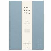 Notesbog, Mayland Deluxe, A4, bl&aring;, 210 x297mm, 100g/m2, FSC Mix Credit