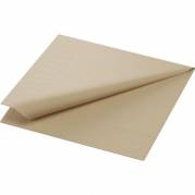Frokostserviet, Duni, 1/4-fold, 3 lag tissue, brun 330mmx330mm, pakke a 250 stk