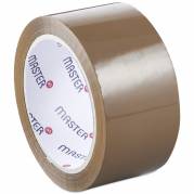 Pakketape, Master'in Performance, 48 mm x 66.00 m, 28 &micro;m, kernediameter: 76 mm h&aring;ndrulle, PP, Solvent, St&oslash;jende, brun Uden tryk, pakke a 6 ruller krympepakket kasse a 36 ruller, palle a 2376 ruller