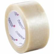 Pakketape, Master'in Performance, 48 mm x 66.00 m, 28 &micro;m, kernediameter: 76 mm h&aring;ndrulle, PP, Solvent, St&oslash;jende transparent, Uden tryk pakke a 6 ruller krympepakket kasse a 36 ruller, palle a 2376 ruller