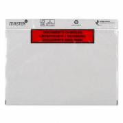 F&oslash;lgeseddellommer, Master'in Performance C6, 175 x 140 mm, transparent red-black printed Packing list Intet vindue, genanvendt LDPE karton a 1000 stk, palle a 96000 stk FSC Mix Credit
