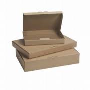 Post&aelig;ske, indre dim: 400 x 285 x 50 mm 1-lags,B-flute, 3.000 mm, FEFCO 0426 brun, bundt a 25 stk, palle a 1000 stk FSC Mix 70\%