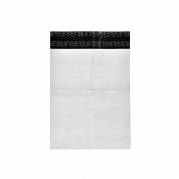 Coex Forsendelsespose, BNT, 50 &micro;m 340 x 420 mm, genanvendt LDPE, sort/hvid 2 permanente adh. lukninger, t pakke a 100 stk
