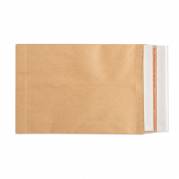Forsendelsespose i Papir, Master'in Expert, 320 + 80 x 430 x 80 mm Kile i siden, krydset bund, Kraftliner 2 selvkl&aelig;bende lukninger, afri, Brun Uden tryk, karton a 100 stk palle a 3500 stk, FSC Mix Credit