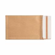 Forsendelsespose i Papir, Master'in Expert, 250 + 50 x 350 x 50 mm Kile i siden, krydset bund, Kraftliner 2 selvkl&aelig;bende lukninger, afri, Brun Uden tryk, karton a 100 stk palle a 5000 stk, FSC Mix Credit