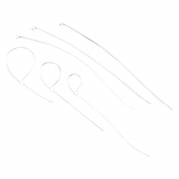 Kabelbinder, 175, nylon/polyamid transparent white, pakke a 1000 stk barlok 175mm