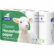 K&oslash;kkenrulle, Lambi, 2 lag, hvid 220mm x 12.33m, pakke a 20 ruller