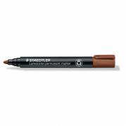 Marker, Staedtler Lumocolor, 352-7, 2MM Rund spids, brun, permanent