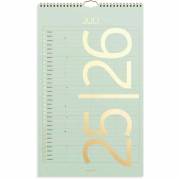 Kalender, Mayland &aring;r: 2025/2024, hvid,, FSC Mix Credit