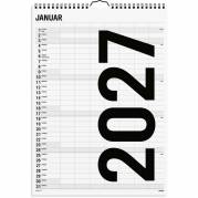 V&aelig;gkalender, Mayland Familie, Family 340x483mm &aring;r: 2027, sort,