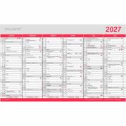 V&aelig;gkalender, Mayland, Stor m/flagdage 388x239mm &aring;r: 2027, Flerfarvet,