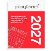 V&aelig;gkalender, Mayland Tear-off, 50x65mm &aring;r: 2027, sort,