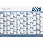 V&aelig;gkalender, Mayland k&aelig;mpe, 72x740mm &aring;r: 2028, Flerfarvet,