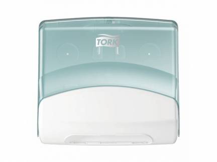 Tork 654000 Top-Pak dispenser W4 hvid/turkis 